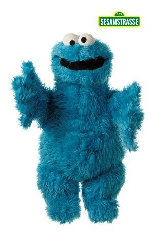marioneta monstruo de las galletas barrio sésamo