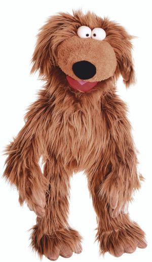 marioneta de mano  perro gigante